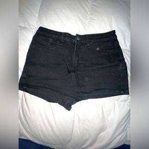 Wild fable black stretchy jean shorts